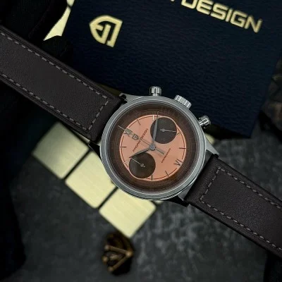 Мужские часы Pagani Design PD-1739 Silver-Brown